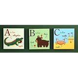 My First ABC Canvas Wall Art Set of Three by Kids Line