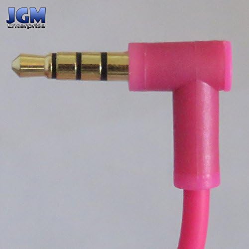 JGM Replacement RemoteTalk Cable Wire Cord For Beats By Dre Solo / Studio / Pro / Executive / Mixr Headphone - Pink