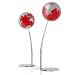 Globus 30 cm Stem Red Floor Standing Base ALU