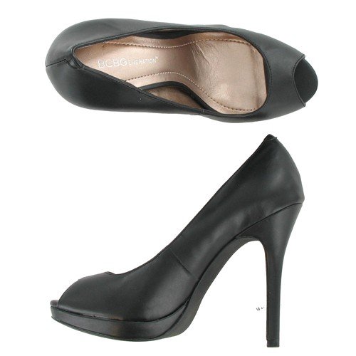 BCBG JUX Black Leather