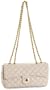 High Fashion 4803 Quilted Shoulder Bag,Ivory,one size