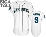 Chone Figgins Jersey: Big & Tall Majestic Home White Authentic Seattle Mariners Jersey with 35th Anniversary Patch