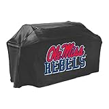 Mr. Bar-B-Q, Inc. 07726MISSGD Ole Miss Mississippi Grill Cover, Black