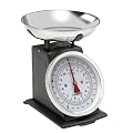 Hanson Traditional Metal Upright Scale with Stainless Steel Bowl, 5 Kg, Black