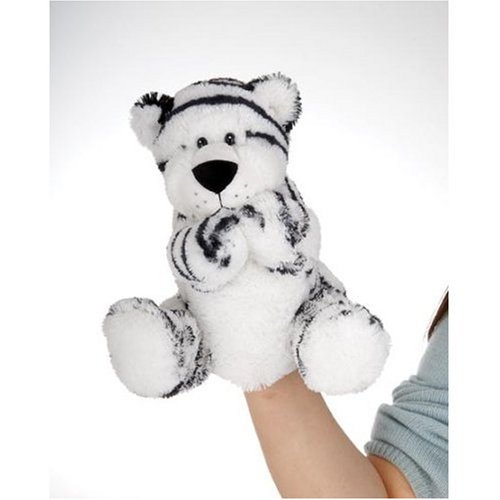 Childrens Toyshop  Toys : Plush White Tiger Body Puppet 9"