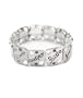Silver Faith Hope Love Inspiration Stretch Bracelet Fashion Jewelry
