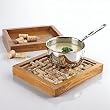 Wine Enthusiast Cork Trivet Kit - Maple