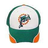 NFL MIAMI DOLPHIN GREEN AQUA COTTON VELCRO HAT CAP OSFA