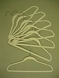 100 Huggable Velvet Hangers - White (White) (10