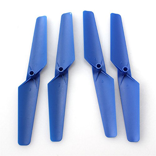 Imagen 5 de ILov hélices + Frame + Protección Landing Gear 4 colores Accesorios Piezas Pack para SYMA X5SC X5SC-1 X5SW con un bookmark mariposa (4 Colors in Set)