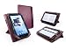 Tuff-Luv Tri-Stand Faux Leather case cover Stand for Kobo Vox - Purple