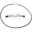 Leather Cord Necklace Brown 16"