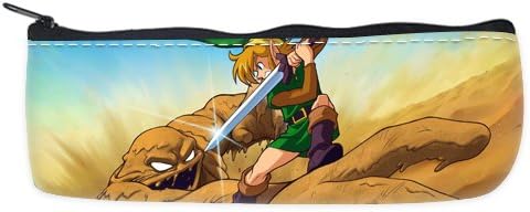 Custom The Legend of Zelda Game Zippered Pen Pencil Case Bag (Two Sides)