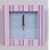 Candy stripe wooden wall clock