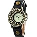 2014 Hot Sell Fashion Women Black Watch PU Leather Strap Retro Personal Digital Design Cheap Price W162