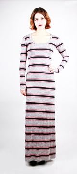 MOHAWK LONG SLEEVE MAXI DRESS MOHAWKRED