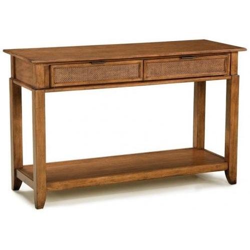 Home Styles Furniture Jamaican Bay Sofa Table in Soft Mahogany Finish Image Home Styles Furniture Jamaican Bay Sofa Table in Soft Mahogany Finish