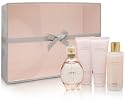 Lovely by Sarah Jessica Parker for Women 4 Piece Deluxe Set Includes: 3.4 oz Eau de Parfum Spray + 2.5 oz Soft Body Lotion + 2.5 oz Gentle Bath & Shower Gel + 4.0 oz Milk Bath in Faux Suede Vanity