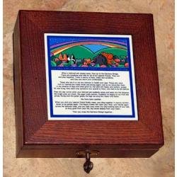 Rainbow Bridge Rosewood Pet Urn