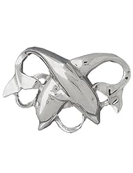 Clevereves 14K White Gold Pendant Dolphins 11.4 - Gram(s)