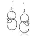 Skagen Denmark Womens Jewelry Silver Loop Earrings #JES0006
