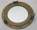 Aluminum Porthole Window w/Antique Finish 15": Maritime Nautical Decor