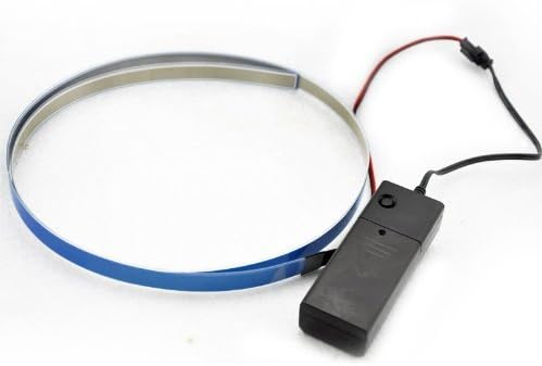 Sandra Shop 1M 3ft Blue Neon Glowing Strobing Electroluminescent Robbin El Tape Belt Strip wire