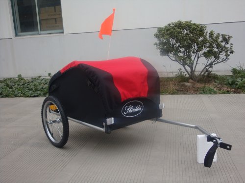 Skiiddii Red / Black Bicycle Cargo Trailer *Next Day Delivery