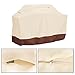 ETvalley BBQ Grill Cover Protection - Medium BBQ Cover - Waterproof Material - Two-Tone Colors Beige and Coffee –Size, 58 x 48 x 24 inches