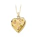 14K Tri Color Gold 0.01 ct. Diamond Mom Heart Locket with Chain