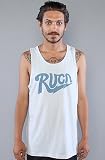 RVCA The Charged Tank in Oxford Blue,Tank Tops for Men
