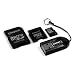 Kingston Mobility Kit - 8 GB microSDHC Flash Memory Card with SD and miniSD Adapters + USB 2.0 Reader MBLY/8GB (Black)