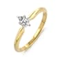 14k Yellow Gold Marquise Solitaire Diamond Ring (1/4 ct, I-J Color, I1-I2 Clarity), Size 5