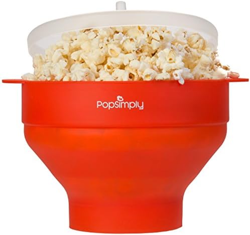 Microwave Popcorn Maker & Popper by PopSimply, Fast and Easy Homemade Popcorn