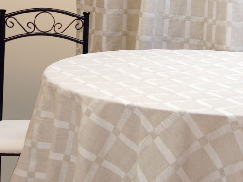 NAPPE RONDE 140 cm NATURE 100% Coton