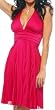 Hot Pink Marilyn Pleated Halter Party Cocktail Dress