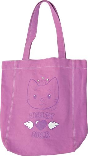 United Labels 0804880 - Angel Cat Sugar Einkaufstasche 30 x 23 cm, lila