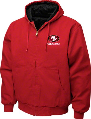 San Francisco 49ers Jacket: Red Reebok Cumberland Jacket