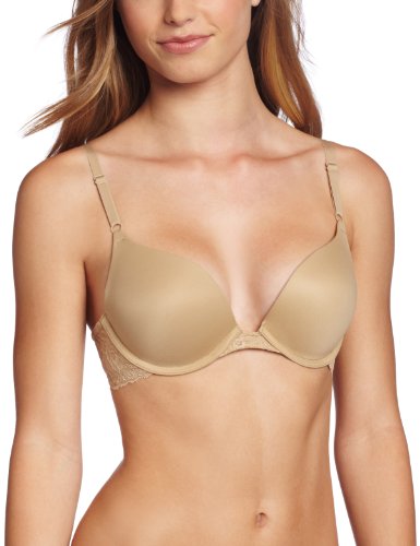 Maidenform Women's One Fab Fit Embellished Push Up Bra, Body Beige,34B
