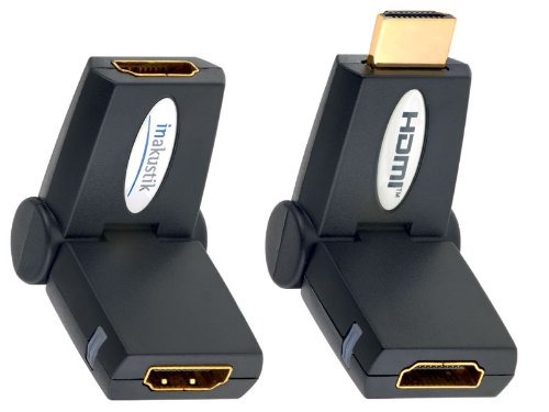 in-akustik Premium HDMI Winkeladapter +/- 90&deg; 1er Set Preisvergleich