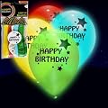 LED Light Up iLLoom Balloons - 5pk Mixed Happy Birthday