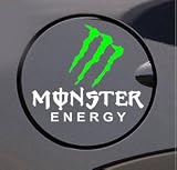 モンスター　爪柄　エナジードリンクタイプ　ステッカー　シール　デカ爪　斜めタイプ　白文字