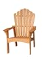 LuuNguyen - Modern Outdoor Hardwood Adirondack Chair (Adult Size, Natural Wood Finish)
