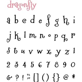 QuicKutz 4x8-DRAGONFL-MU Dragonfly Mini Unicase Alphabet Dies, Alpha
