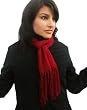 Handmade Scarf - American Cranberry (100% Hand-crocheted Border)