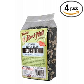 Bob's Red Mill Bountiful Black Bean Soup Mix, 26-Ounce Bags (Pack of 4)