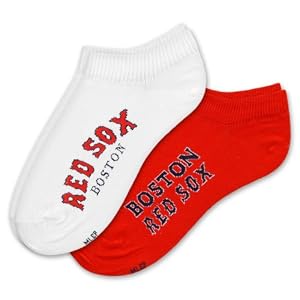 Click to buy Boston Red Sox Logo Merchandise: Women's No-Show Socks (2 Pack) from Amazon!