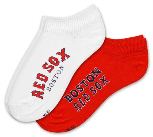 MLB Boston Red Sox Women's No-Show Socks (2 Pack)