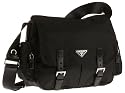 Prada Women's Small Nylon Messenger Bag, Black