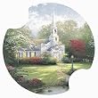Hometown Chapel by Thomas Kinkade Carsters, Coasters for your Car